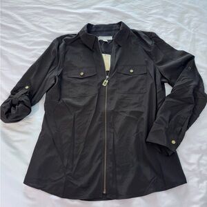 Michael Kors Black Utility Blouse for Women